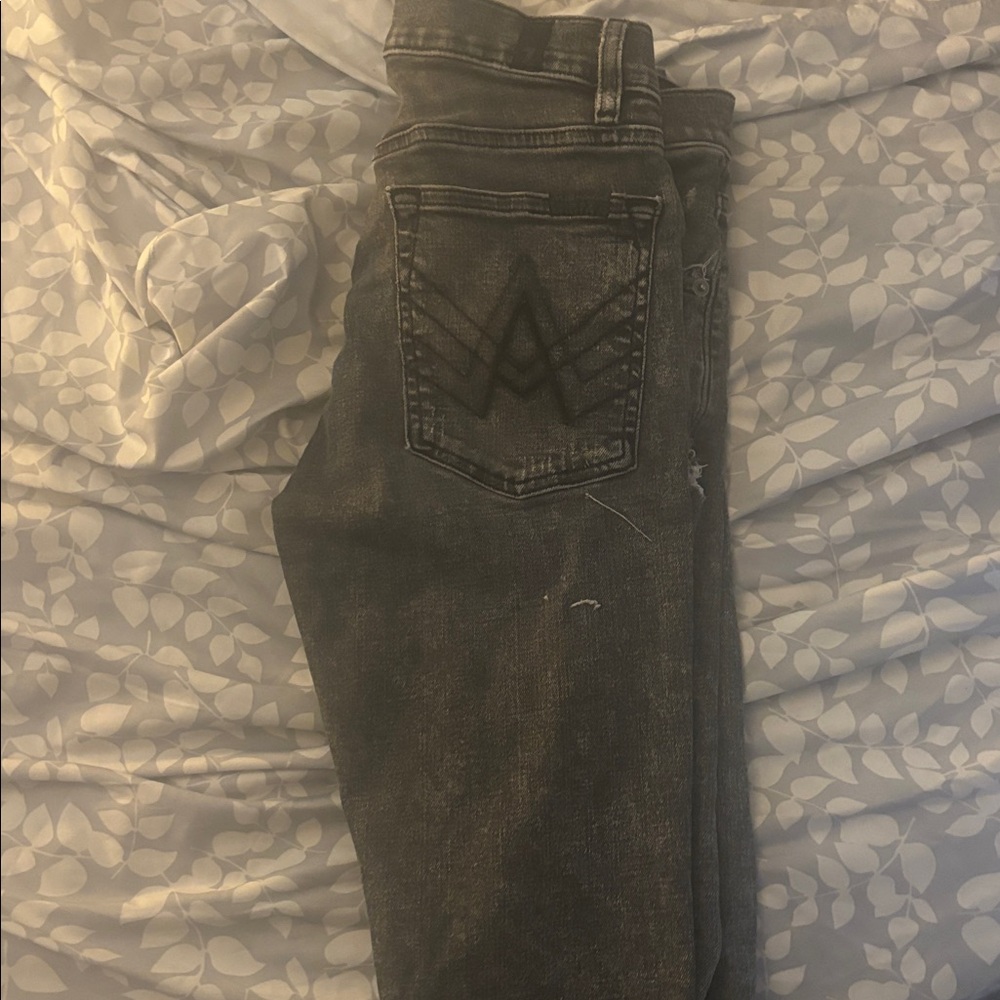 7 For All Mankind Men's Skinny Jeans - Dark Gray